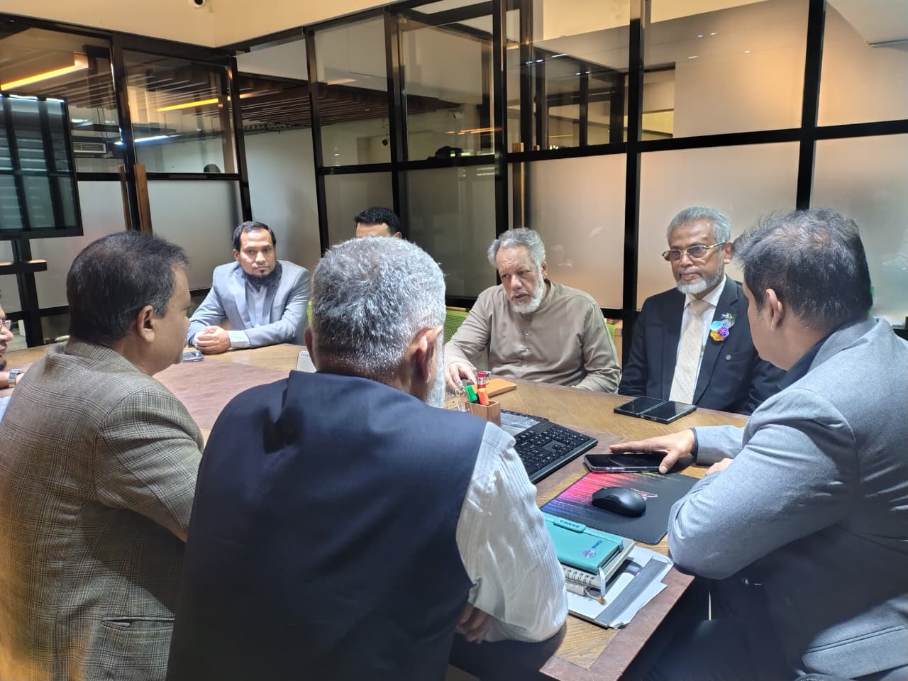 Meeting With : Mr. Mustafizur Rahman Bhuiyan, MP Chairman Gawsia Developers Limited